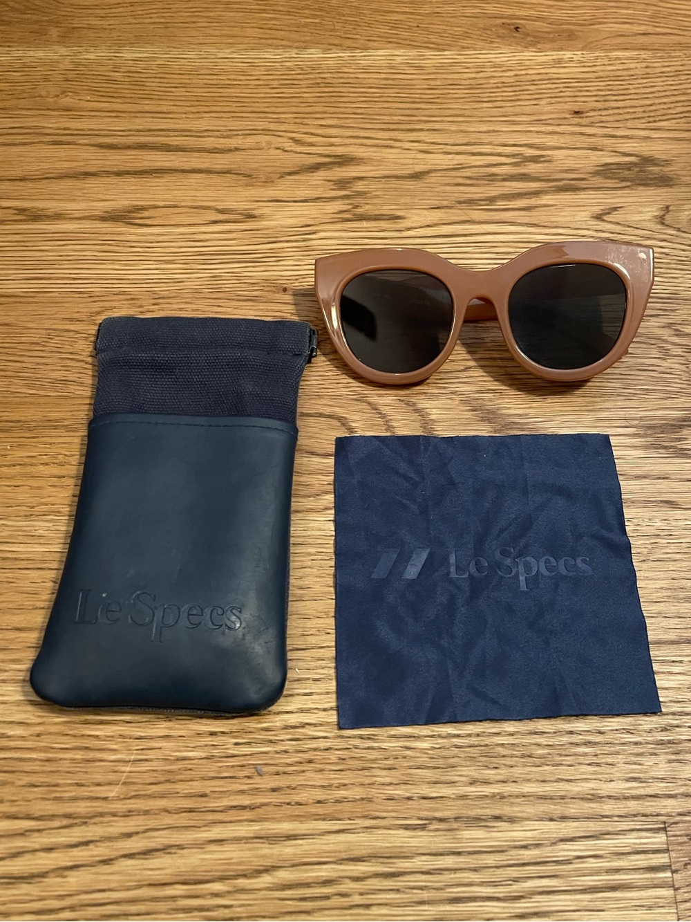 Le Specs - Air Heart Sunglasses (Caramel Khaki Mono)